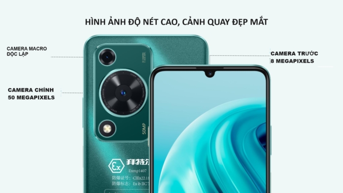 Điện thoại di động chống cháy nổ Exmp1407 với camera độ nét cao